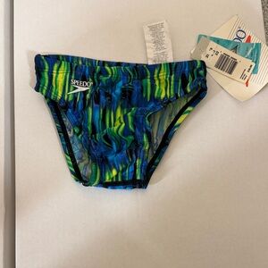 Boys Speedo Multicolor Swim Briefs  size EU 22 V-11
